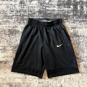 Men’s Small Black Nike Athletic Shorts with drawstring at waist and pockets